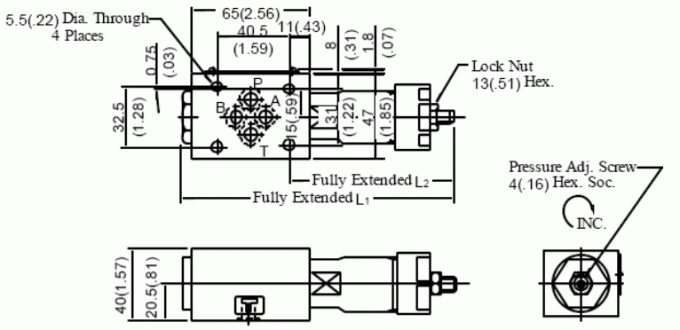 Sequence Hydraulic Modular Valve Counterbalance Check Valve 01 Series MHP-01 MHA-01 3