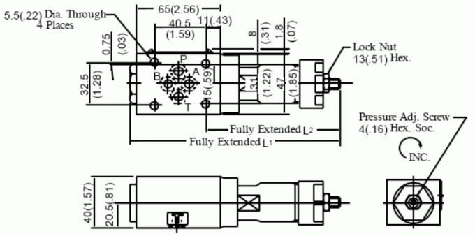 Sequence Hydraulic Modular Valve Counterbalance Check Valve 01 Series MHP-01 MHA-01 4