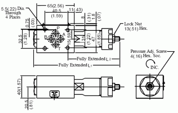 21MPa Relief Modular Valve MBP-01 MBA-01 MBB-01 01 Series Modular Relief Valve 2