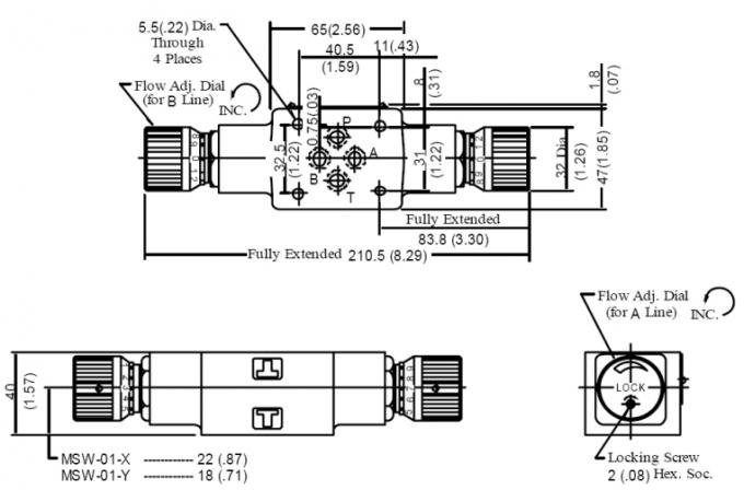 01 Series Modular Throttle Check Valve Hydraulic MSA-01 MSB-01 MSW-01 7